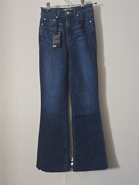 NWT Paige Claudine Raw Hem Flare Jeans